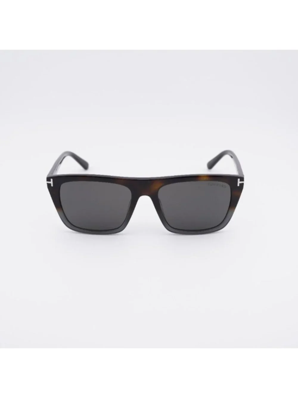 Tom Ford Asian FT1175 55A Sunglasses Coloured Havana Square Frame, Smoke Lenses